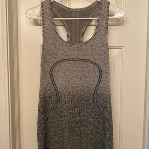 Lululemon swiftly tech racerback grey/black ombré